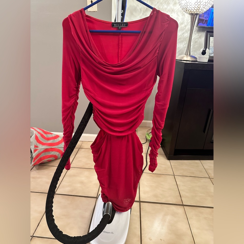 Red dress